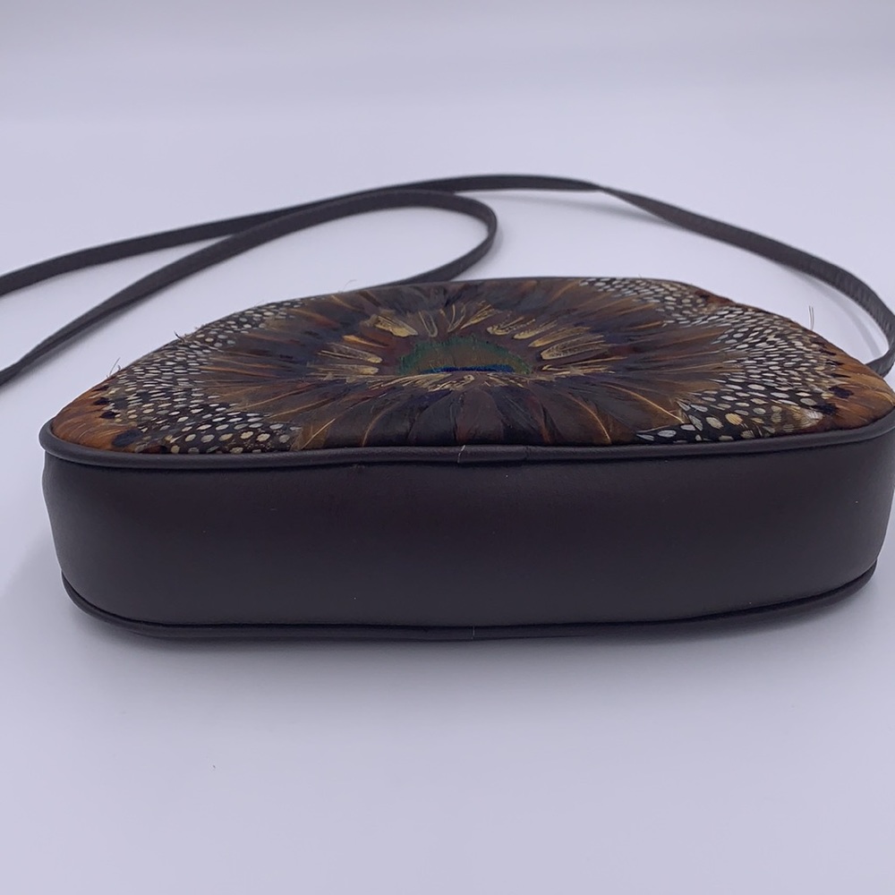 Vintage Comeco Peacock Feather Crossbody - Picture 5 of 8